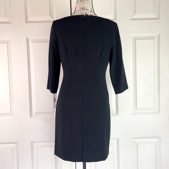 NWT Calvin Klein 3/4 Sleeve Ruched Front Dress - Picture 6 of 12